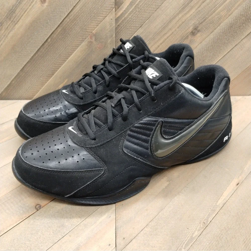 Nike Air Baseline Low‎ Basketball Sneakers Mens Size 13 Black Anthracite White